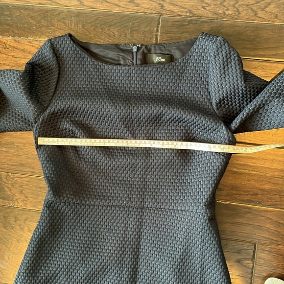 J Crew Black knit dress; size 6; Zippered back and fully lined - Picture 5 of 9